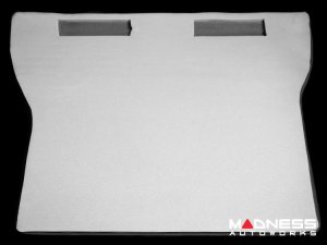 FIAT 500 Rear Seat Delete Carpet Kit - Black Italy - Red